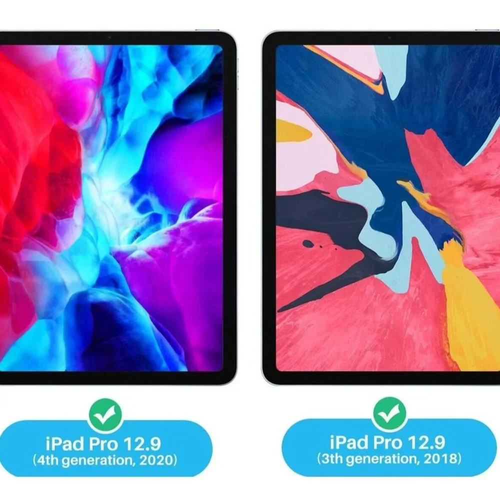 Luckymore Glass Screen Protector compatible with iPad Pro 12.9 inch Screens 2 Pa